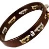 Toca Dark Acacia Hardwood 10" Tambourine With Single Row Of Jingles