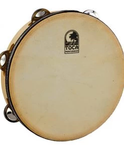 Toca Players Series Wooden 9" Tambourine With Head Percussion