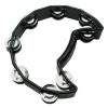 Toca Players Series Half Moon Black Tambourine With Double Nickel Plated Jingles