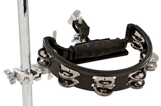 Toca Tambourine With Easy Place Mount & Double Nickel Plated Jingles 4 Toca Tambourine With Easy Place Mount & Double Nickel Plated Jingles