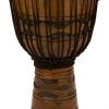 Crescendo Music Percussion Toca Origins Series Wooden Djembe 12 Inch African Mask