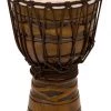 Crescendo Music Toca Origins Series Wooden Djembe 08 Inch African Mask