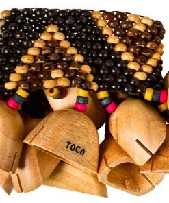 Toca Wood Rattle For Ankle/Wrist Hand Percussion Sound Effect