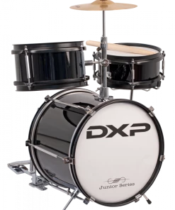 Crescendo Music DXP Junior Series 3 Piece Drum Kit In Black *CLEARANCE