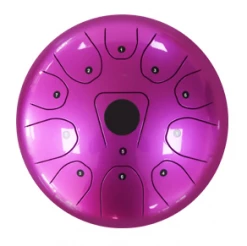 Crescendo Music Percussion QEP Music 12" Stainless Steel Geometry Drum W/Bag (4 Colours)