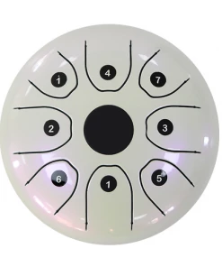 Crescendo Music Percussion QEP Music 8" Stainless Steel Geometry Drum W/Bag (4 Colours)