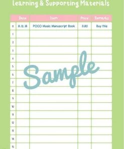 Alfred Poco Studio Lesson Assignment Book Manuscript