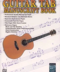 Crescendo Music Guitar Tab Manuscript Book