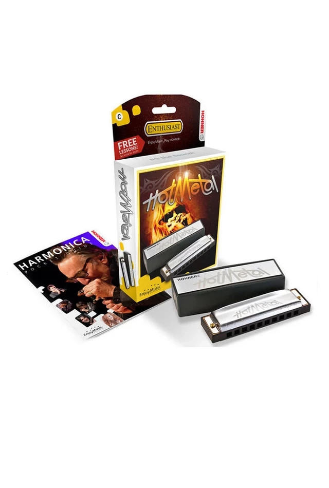Hohner Enthusiast Series Hot Metal Harmonica Folk & Native 3 Hohner Enthusiast Series Hot Metal Harmonica Folk & Native