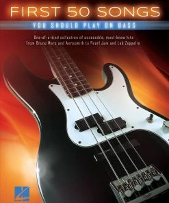Crescendo Music FIRST 50 SONGS PLAY ON BASS GUITAR Manuscript