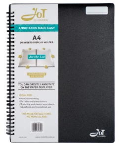 Crescendo Music Manuscript Rondofile Jot With Black Cover (10 Sheets)