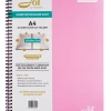 Crescendo Music Manuscript Rondofile Jot With Pink Cover (10 Sheets)